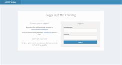 Desktop Screenshot of login.cforetaget.se